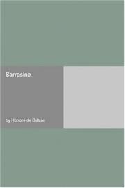 Cover of: Sarrasine by Honoré de Balzac