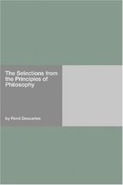 Cover of: The Selections from the Principles of Philosophy