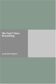 Cover of: We Can't Have Everything by Rupert Hughes, Rupert Hughes