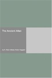Cover of: The Ancient Allan by H. Rider Haggard