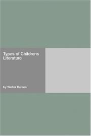 Types of children's literature by Walter Barnes