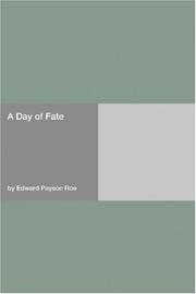 Cover of: A Day of Fate by Edward Payson Roe