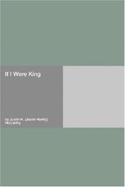 Cover of: If I Were King