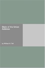 Cover of: State of the Union Address by William H. Taft
