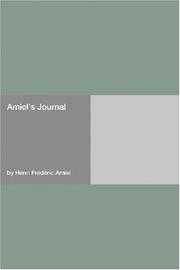 Cover of: Amiel's Journal by Henri Frédéric Amiel