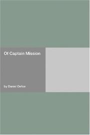 Cover of: Of Captain Mission by Daniel Defoe