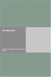 Cover of: Wordsworth