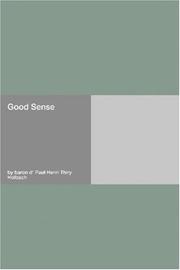 Cover of: Good Sense