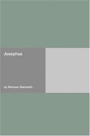 Cover of: Josephus | Norman Bentwich