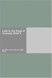Cover of: Leila or, the Siege of Granada, Book V.