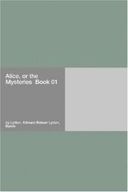 Cover of: Alice, or the Mysteries  Book 01