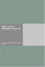 Cover of: Alice, or the Mysteries  Book 05