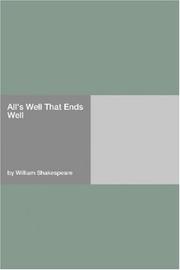 Cover of: All's Well That Ends Well by William Shakespeare