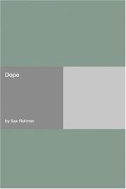 Cover of: Dope by Sax Rohmer