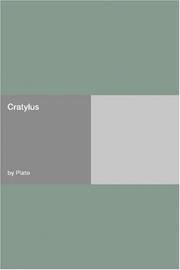 Cover of: Cratylus by Πλάτων