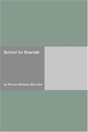 Cover of: School for Scandal by Richard Brinsley Sheridan