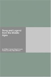 Cover of: Song and Legend from the Middle Ages