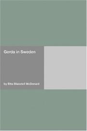 Cover of: Gerda in Sweden by Etta Blaisdell McDonald