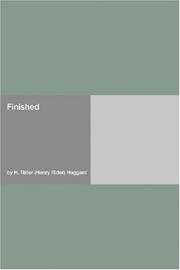 Cover of: Finished | H. Rider Haggard