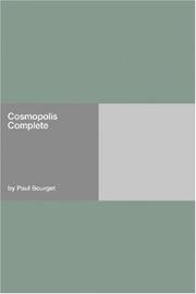Cover of: Cosmopolis  Complete