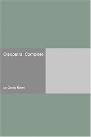 Cover of: Cleopatra  Complete by Georg Ebers