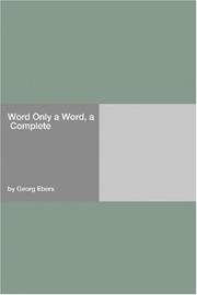 Cover of: Word Only a Word, a  Complete