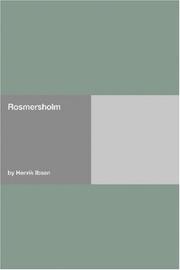 Cover of: Rosmersholm by Henrik Ibsen