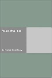 Cover of: Origin of Species