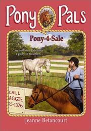 Cover of: Pony-4-sale by Jeanne Betancourt