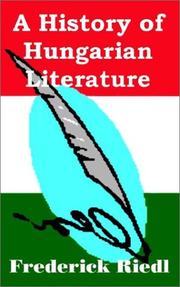 Cover of: History of Hungarian Literature, A