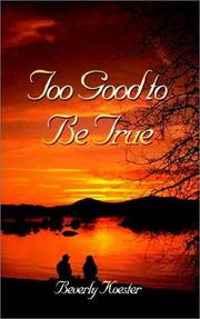 Cover of: Too Good to Be True