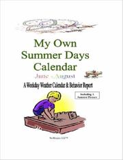 Cover of: My Own Summer Days Calendar by No Margins LLC