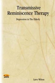Cover of: Transmissive Reminiscence Therapy: Depression in the Elderly