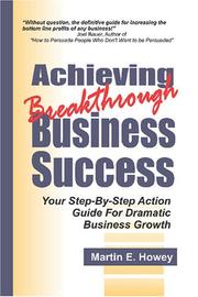 Cover of: Achieving Breakthrough Business Success