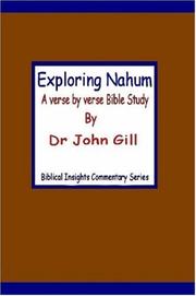 Cover of: Exploring Nahum