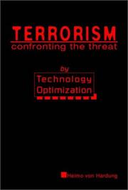 Cover of: Terrorism by Heimo von Hardung