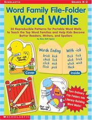 Cover of: Word Family File-Folder Word Walls by Mary Beth Spann