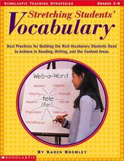Cover of: Stretching students' vocabulary by Karen D'Angelo Bromley