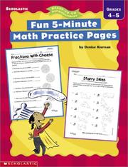 Cover of: Fun, 5-Minute Math Practice Pages by Denise Kiernan, Denise Kiernan