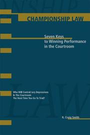 Cover of: Championship Law: Seven Keys to Winning Performance in the Courtroom