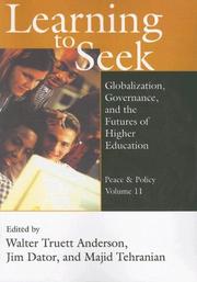 Cover of: Learning to Seek: Peace and Policy (Peace & Policy)