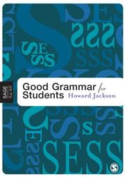 Cover of: Good Grammar for Students (SAGE Essential Study Skills Series) by Howard Jackson
