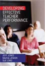 Cover of: Developing Effective Teacher Performance