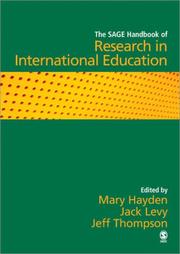 Cover of: The SAGE Handbook of Research in International Education