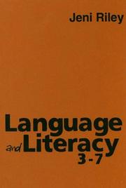 Cover of: Language and Literacy 3-7: Creative Approaches to Teaching