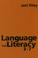 Cover of: Language and Literacy 3-7