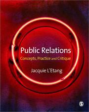 Cover of: Public Relations by Jacquie L'Etang