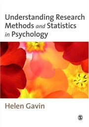 Cover of: Understanding Research Methods and Statistics in Psychology