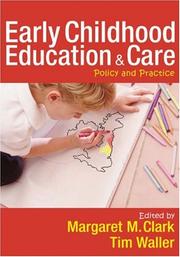 Cover of: Early Childhood Education and Care by 
