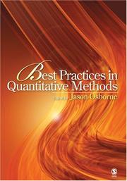 Cover of: Best Practices in Quantitative Methods